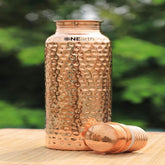 Copper Bottle Antique Finish with Glasses